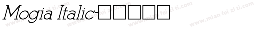 Mogia Italic字体转换